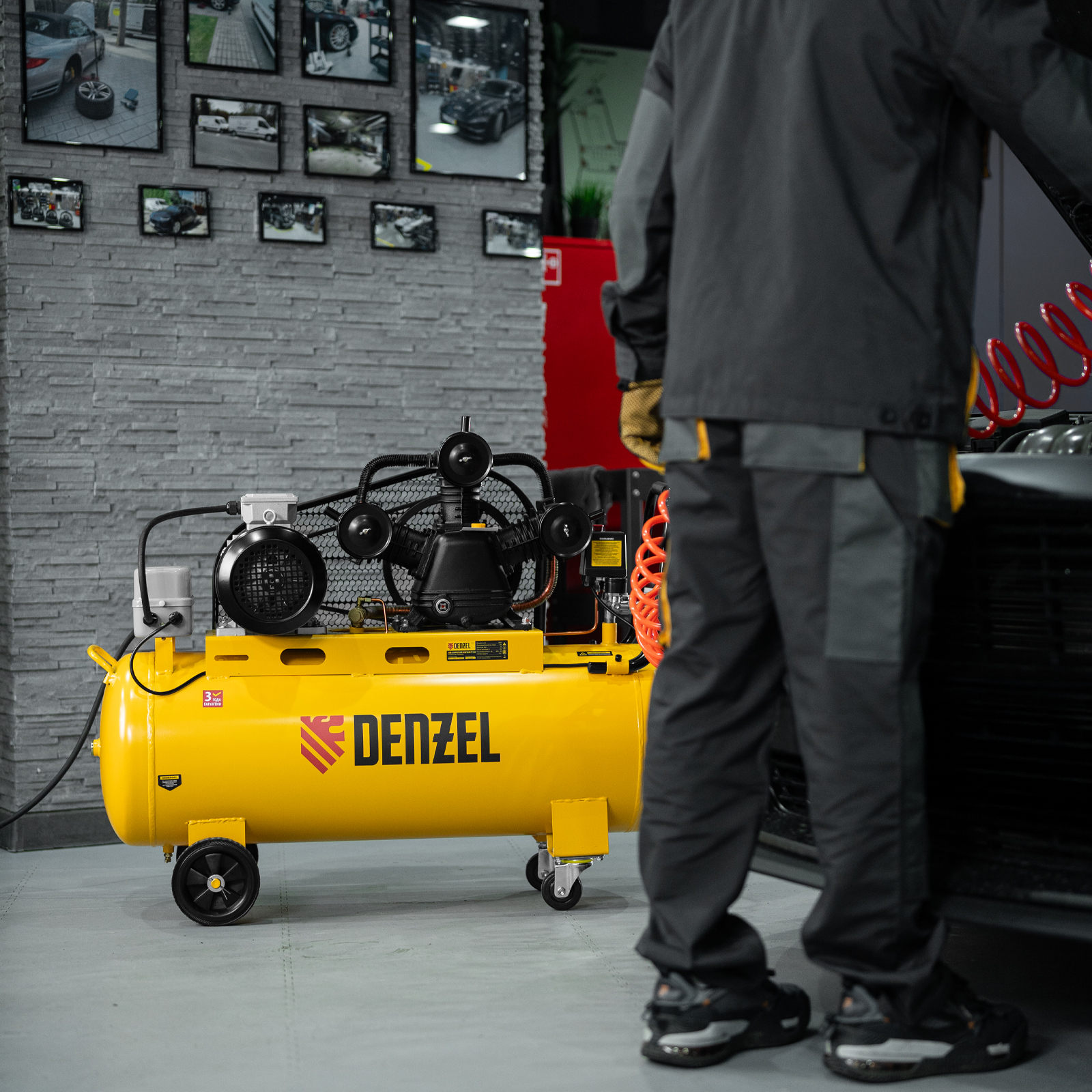 Поршневой компрессор DENZEL BCW3000-T/100