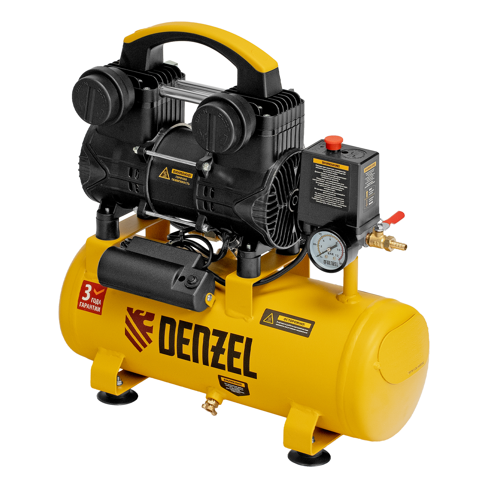 Поршневой компрессор DENZEL DLP-950/10