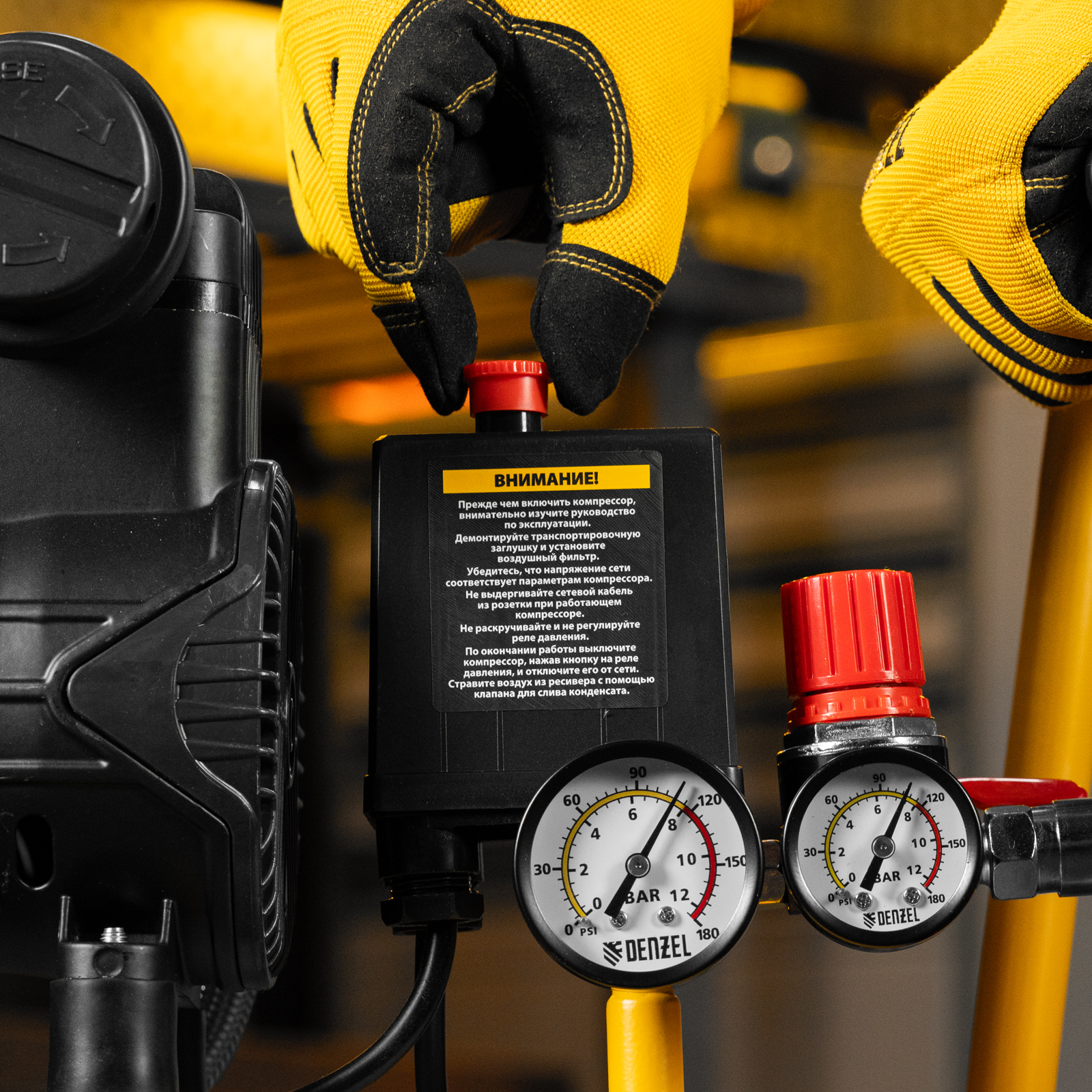 Поршневой компрессор DENZEL DLP-950/24