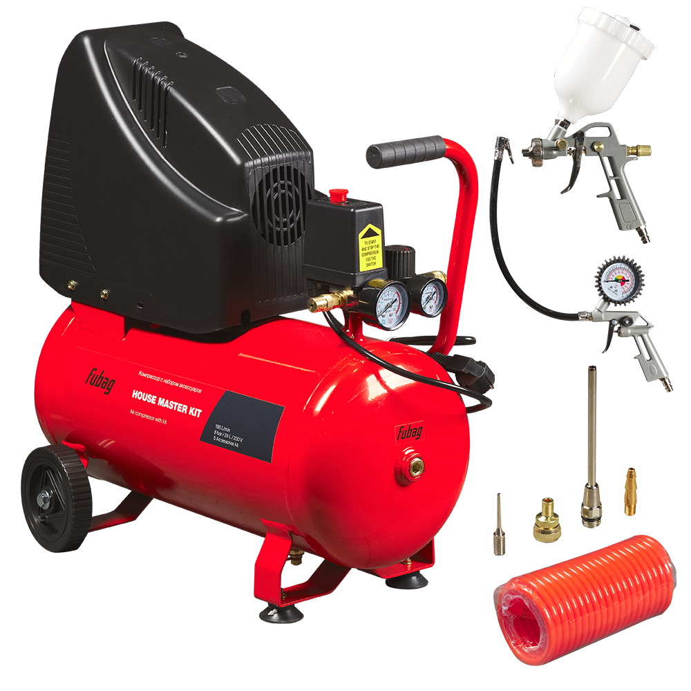Поршневой компрессор Fubag House Master Kit + 5 предметов